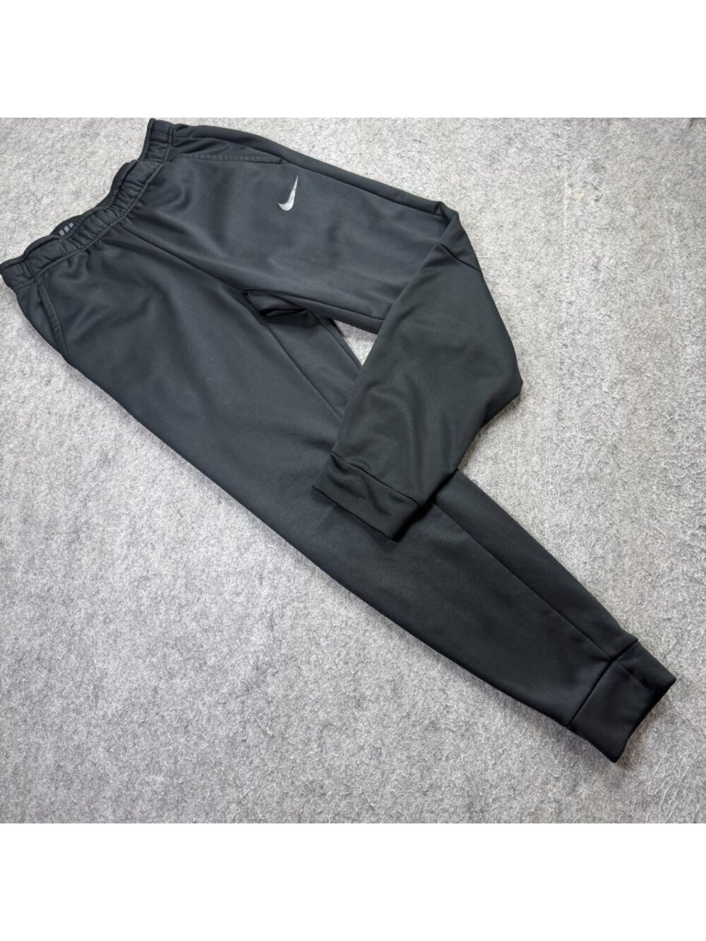 Nike THERMA-FIT Jogger Men M Black Fleece 29" Tapered Fitness Relaxed b067